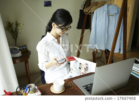 Woman doing housework 17687408