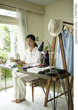 Woman doing housework 17687486