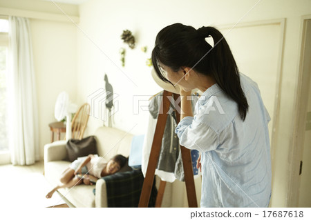 Woman doing housework 17687618