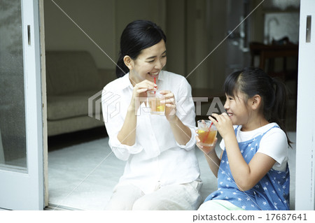 Parents and children spending time together at home 17687641