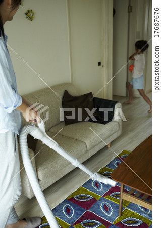 Parents and children spending time together at home Parents and children spending time together at home 17687676