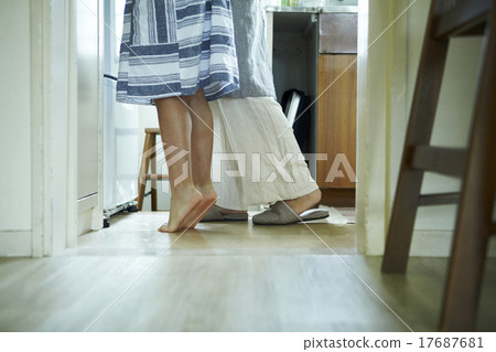 Parents and children spending time together at home 17687681