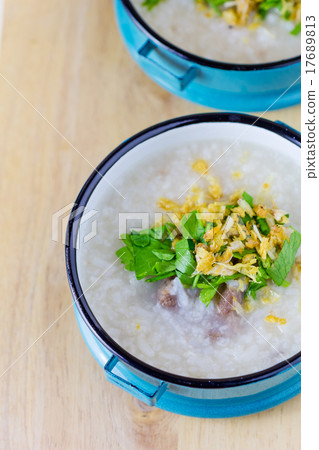 Rice congee mixed with meat Rice congee mixed with meat 17689813