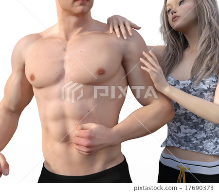 Mastered male perming3DCG插圖素材 Mastered male perming3DCG插圖素材 17690373