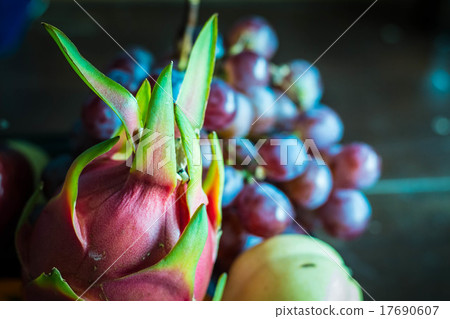dragon fruit at night. 17690607