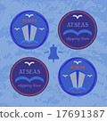 Logotype set for maritime shipping industry.   17691387
