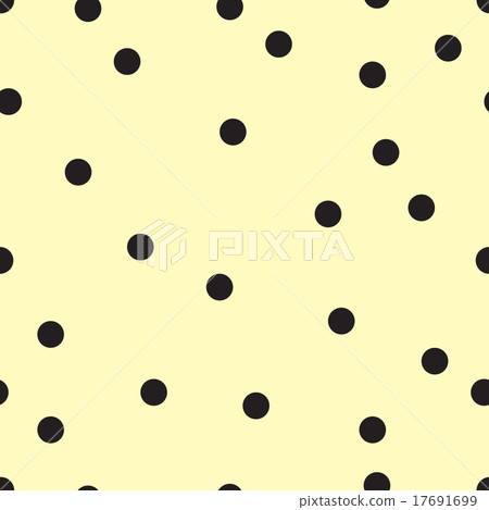 Vector seamless pattern with small black polka dot - Stock Illustration ...