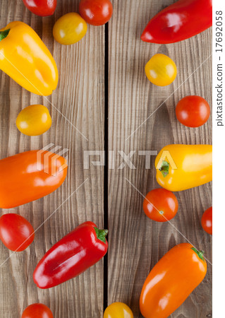 Bell peppers and cherry tomatoes 17692058