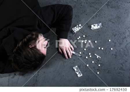 Concept for drug addiction and despair 17692430