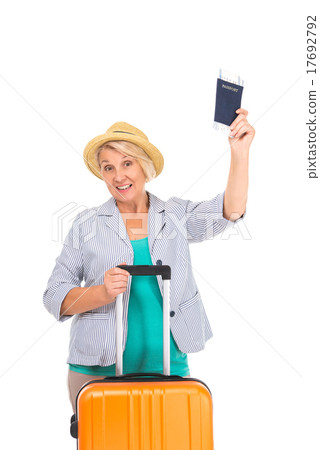 Concept for retired senior woman traveling 17692792