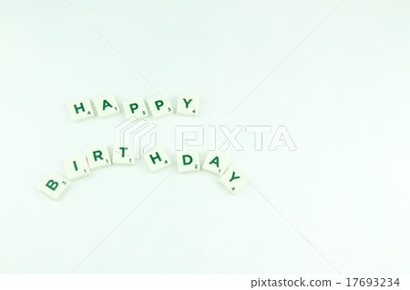 Plastic tile alphabet for puzzling words games 17693234