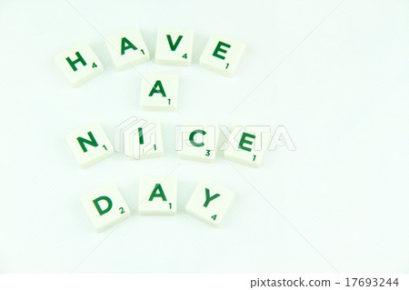 Plastic tile alphabet for puzzling words games 17693244