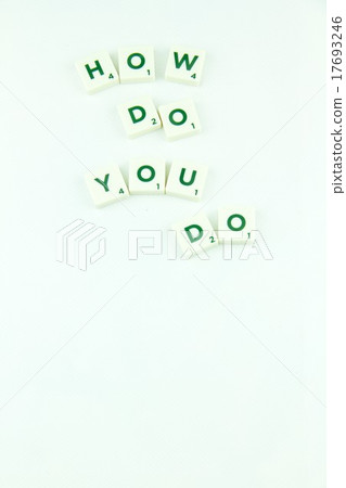 Plastic tile alphabet for puzzling words games 17693246