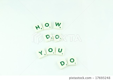 Plastic tile alphabet for puzzling words games 17693248