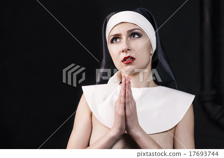 Portrait of young sexy nun Portrait of young sexy nun 17693744