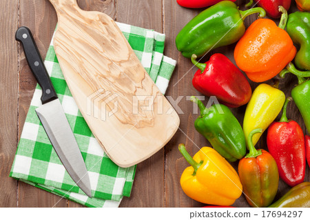 Fresh colorful bell pepper cooking 17694297