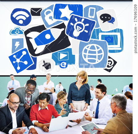 Social Media Startup Strategy Planning Technology Concept 17696109