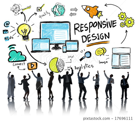 Responsive Design Internet Web Online Business Celebration Conce 17696111
