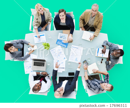 Business Team Discussion Meeting Analysing Concept 17696311