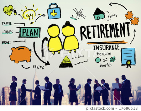 Retirement Insurance Pension Saving Plan Benefits Travel Concept 17696518