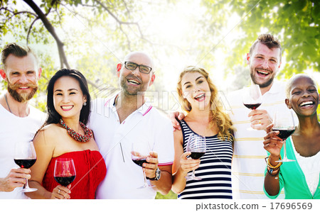 Friends Friendship Party Hanging out Concept Friends Friendship Party Hanging out Concept 17696569