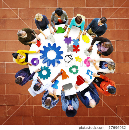 Connection Corporate Teamwork Gear Technology Concept 17696982