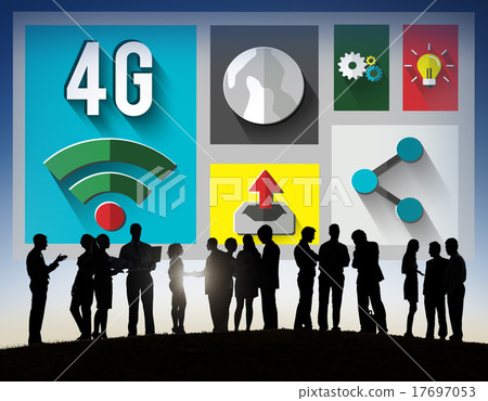 4G Technology Internet Communication Connection Concept 4G Technology Internet Communication Connection Concept 17697053