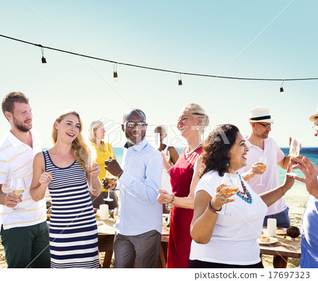 Diverse People Friends Hanging Out Drinking Concept 17697323