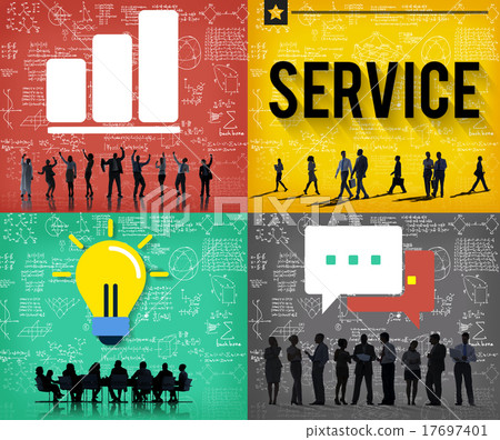 Service Support Customer Satisfaction Assistance Concept Service Support Customer Satisfaction Assistance Concept 17697401