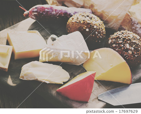 Food Table Delicious Meal Prepare Cuisine Concept 17697629