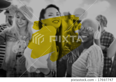 Summer Vacation Holidays Paint Stroke Concept Summer Vacation Holidays Paint Stroke Concept 17697747