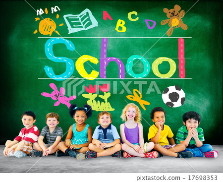 Kids Imagination Handwriting School Learning Concept 17698353