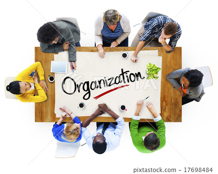 Stock Photo: People in a Meeting and Organization Concept