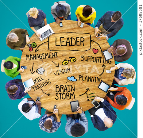 Leader Leadership supporting Management Vision Concept Leader Leadership supporting Management Vision Concept 17698581