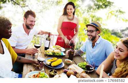 Diverse People Friends Hanging Out Party Concept Diverse People Friends Hanging Out Party Concept 17698582