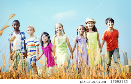 Children Friendship Smiling Happiness Concept Children Friendship Smiling Happiness Concept 17698585