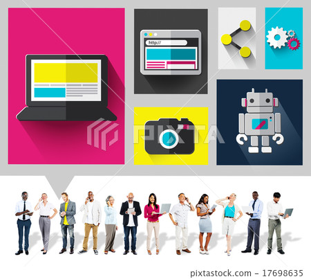 Digital Social Media Technology Internet Online Concept Digital Social Media Technology Internet Online Concept 17698635