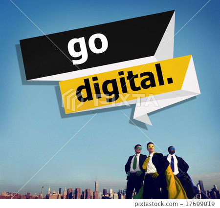 Go Digital Modern Latest Technology Upgrade Concept Go Digital Modern Latest Technology Upgrade Concept 17699019