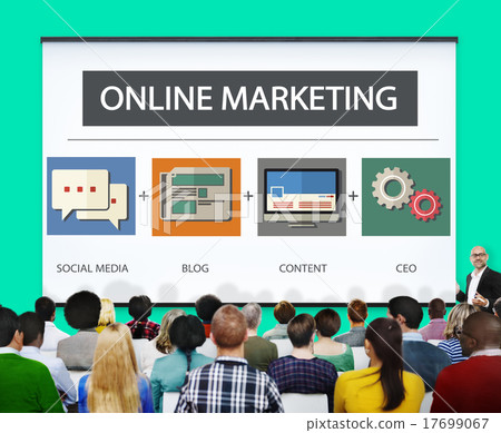 Online Marketing Strategy Branding Commerce Advertising Concept Online Marketing Strategy Branding Commerce Advertising Concept 17699067