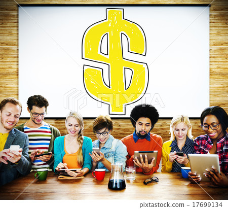 Dollar Sign Money Financial Currency Exchange Concept Dollar Sign Money Financial Currency Exchange Concept 17699134