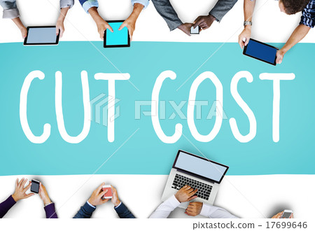 Cut Cost Reduce Recession Deficit Economy FInance Concept 17699646