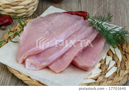 Raw turkey steak Raw turkey steak 17701640