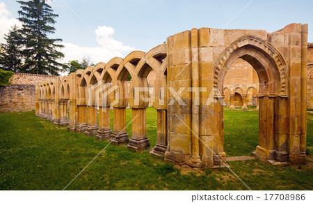 courtyard of Monastery of San Juan de Duero at Soria courtyard of Monastery of San Juan de Duero at Soria 17708986