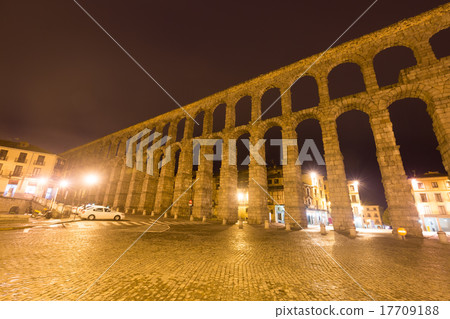 Wide angle shot of Roman Aqueduct Wide angle shot of Roman Aqueduct 17709188