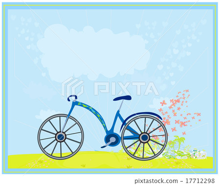 Stock Illustration: vector bicycle poster