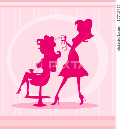 beautiful woman in hairdressing salo 17712411