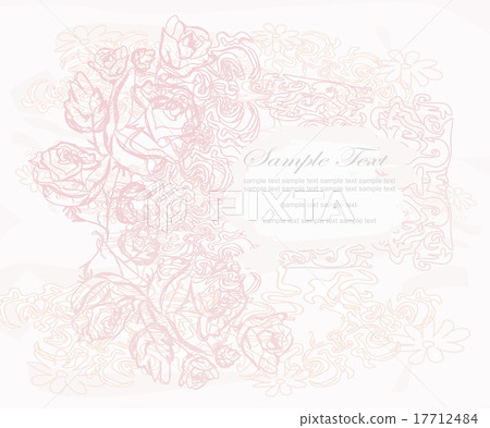 floral invitation card floral invitation card 17712484