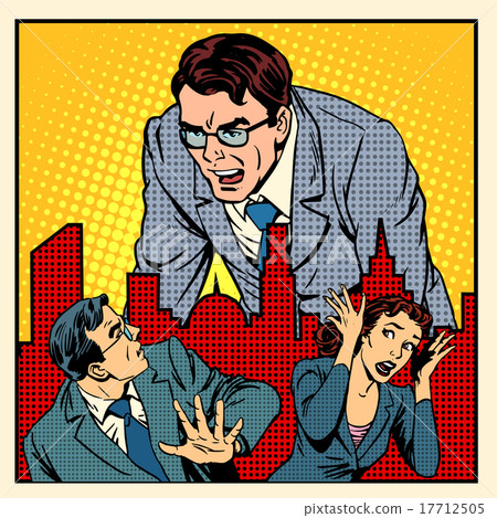 boss anger work office business concept boss anger work office business concept 17712505
