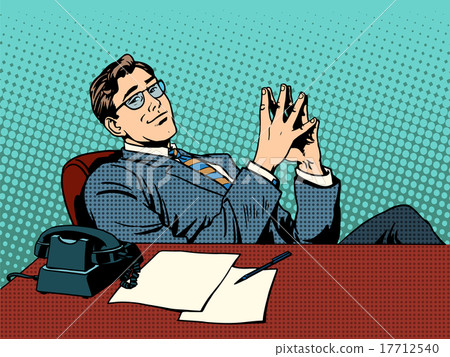 Ironic businessman boss 17712540