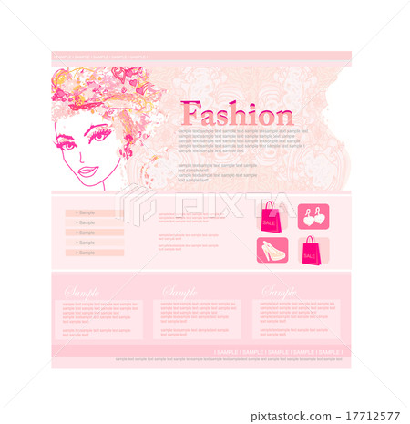 Fashion shopping Website template 17712577